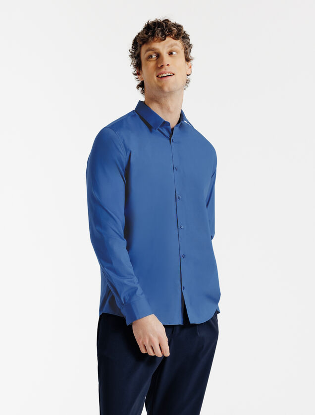 Regular fit effen hemd