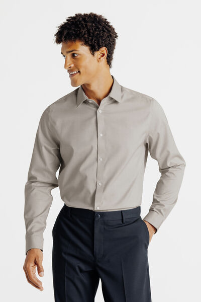 Chemise sans repassage en coton regular