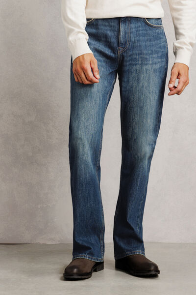 Jean flare d&eacute;lav&eacute; 100% coton