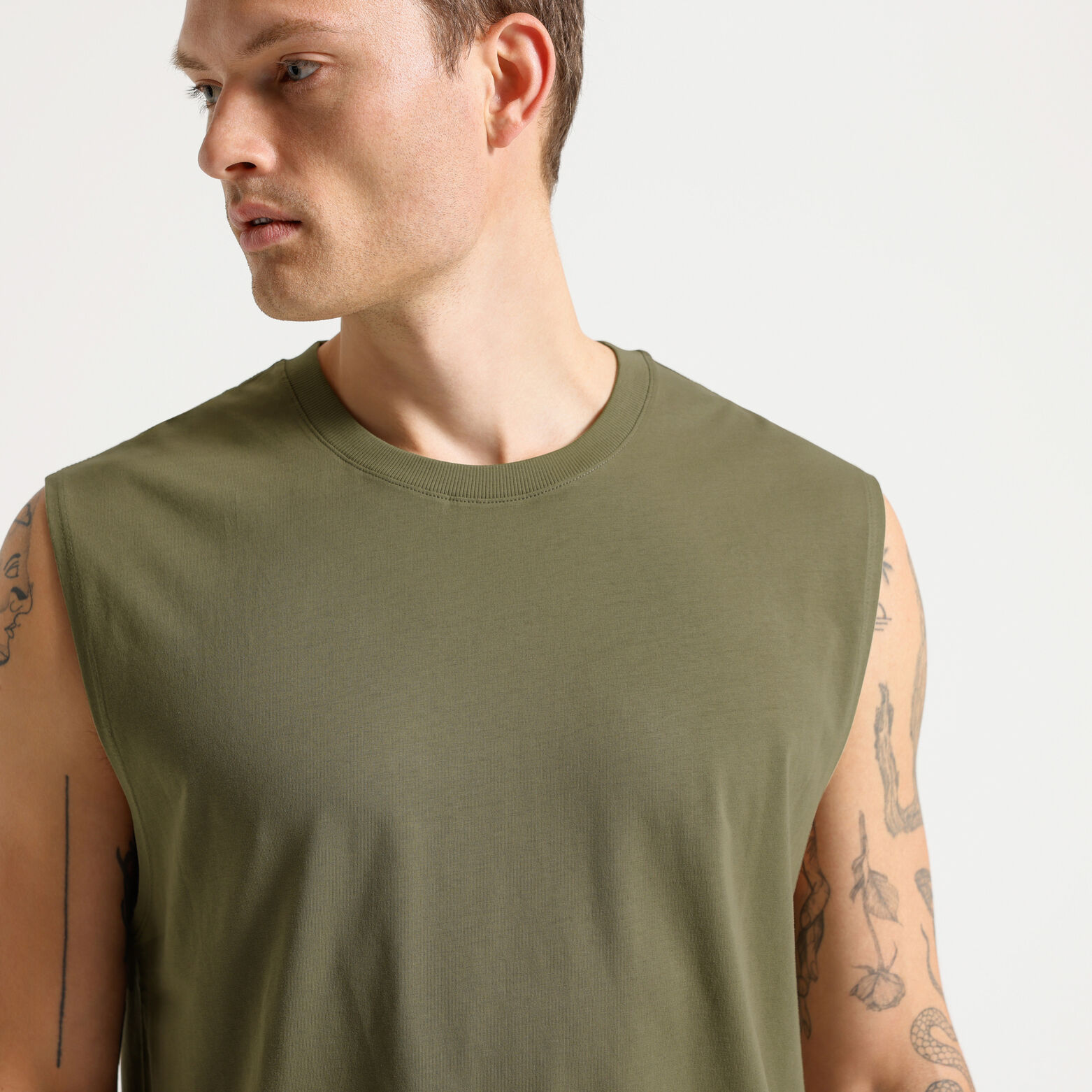 D&eacute;bardeur uni en coton