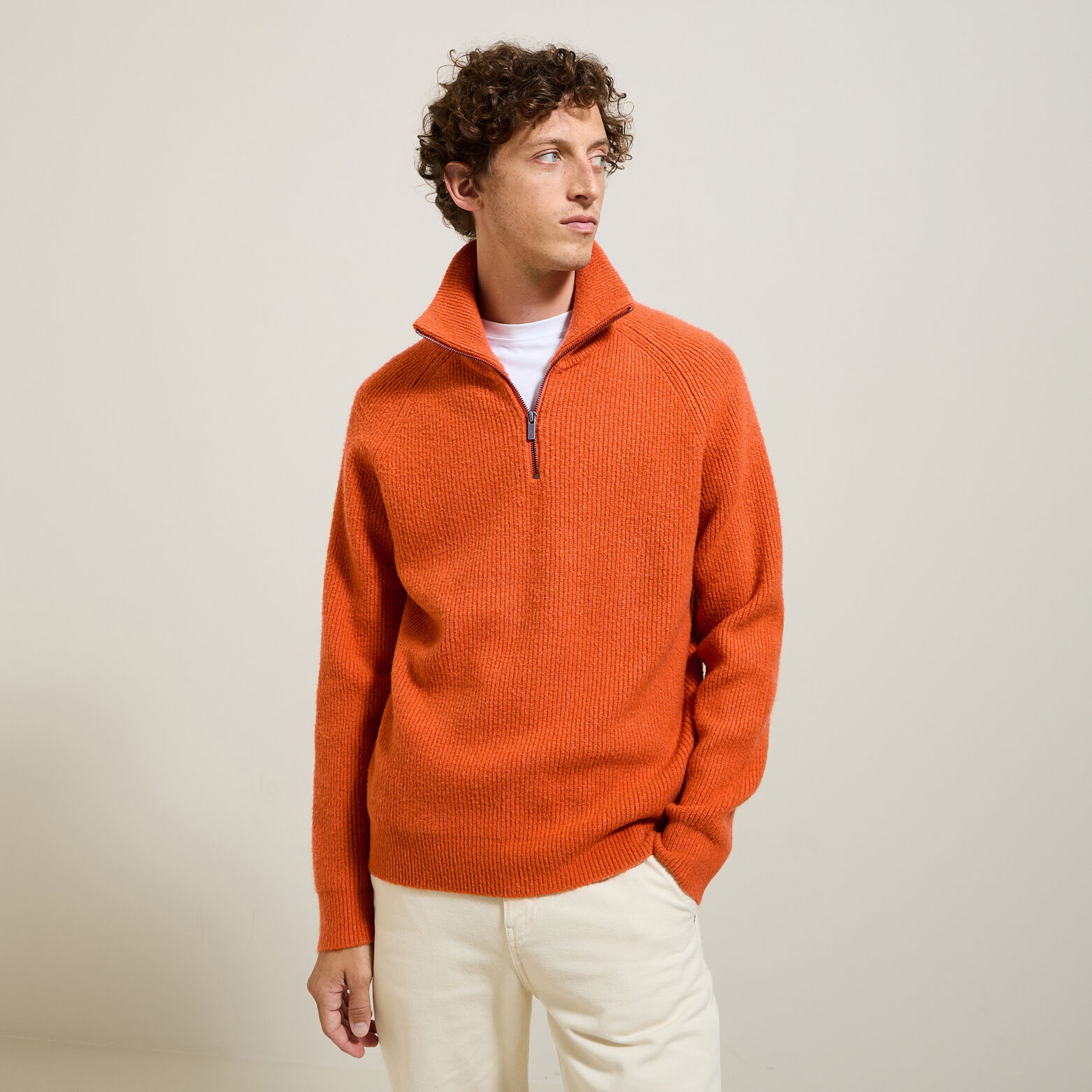 Pull col camionneur doux