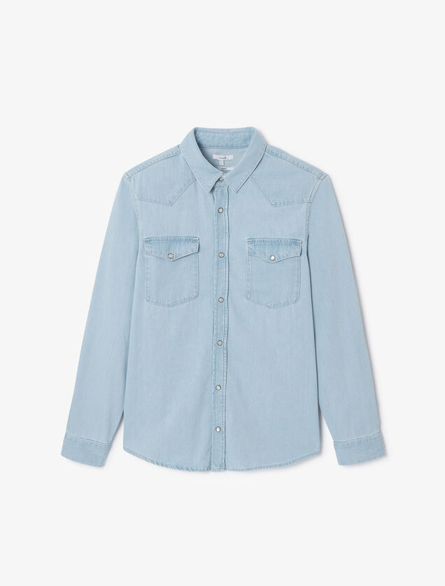 Chemise en jean western