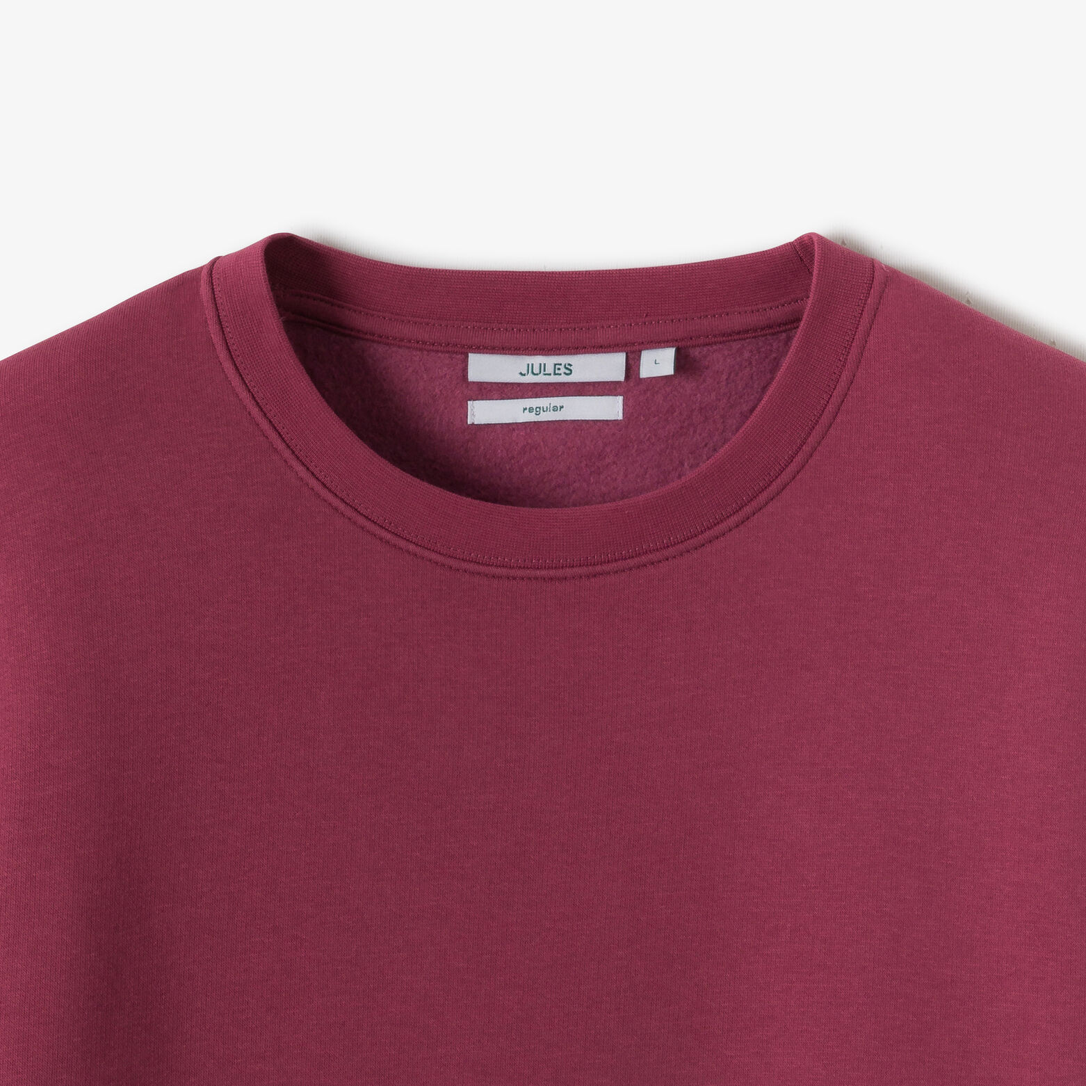 Effen sweater met ronde hals