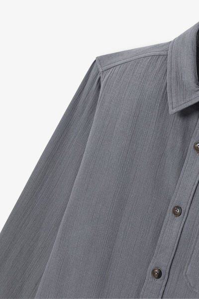 Surchemise en gaze de coton unie