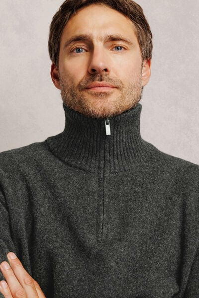 Pull col camionneur mousseux