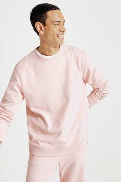 Effen sweater met ronde hals