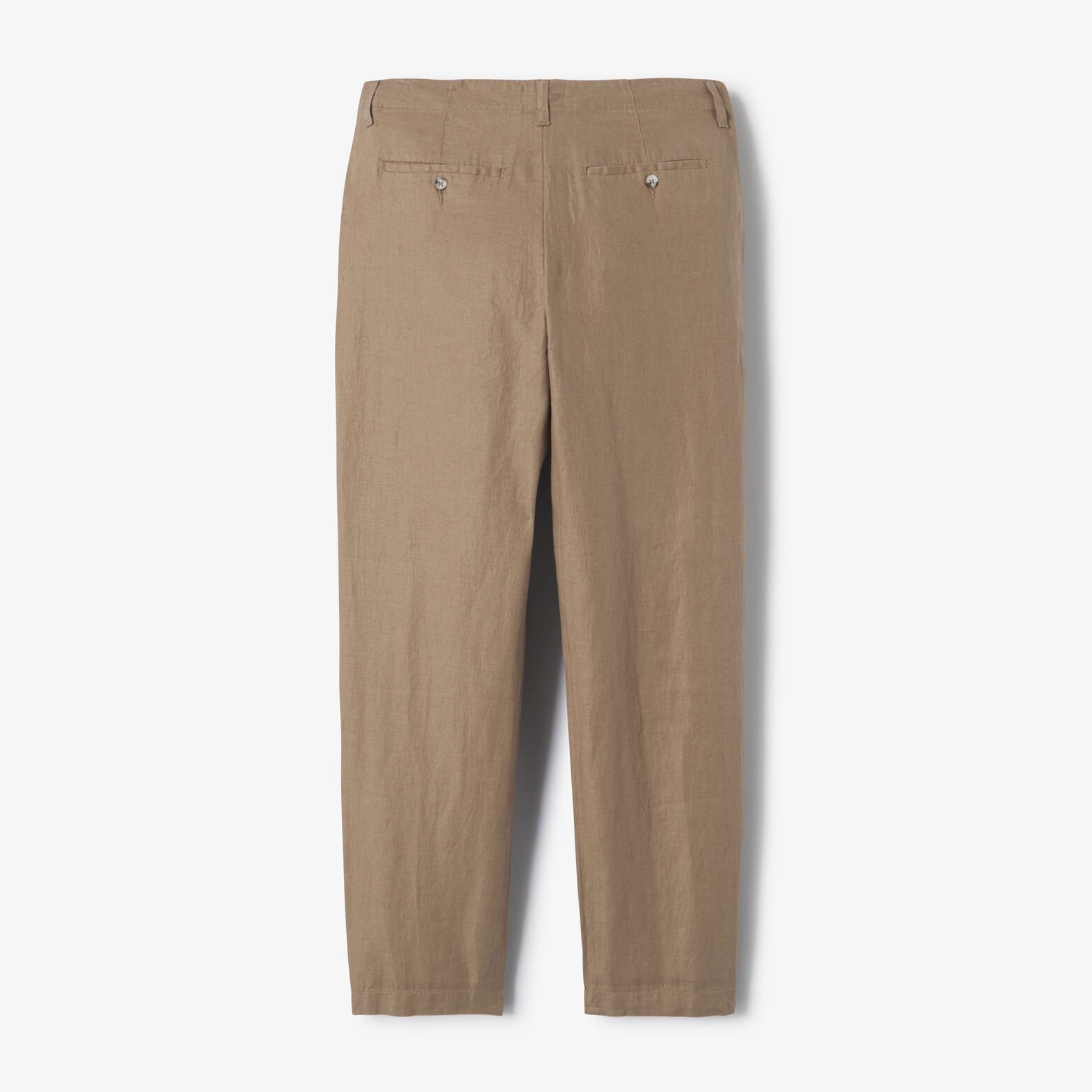 Loose fit chinobroek in 100% linnen