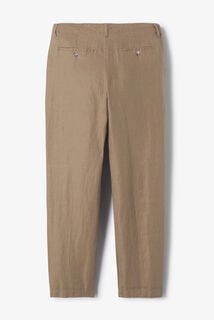 Loose fit chinobroek in 100% linnen