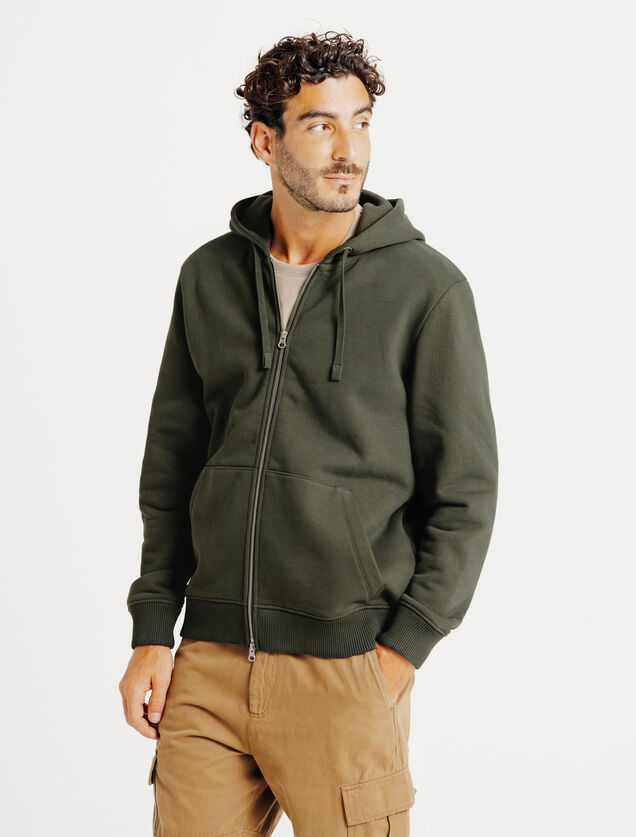 Sweat &agrave; capuche zipp&eacute; heavy weight