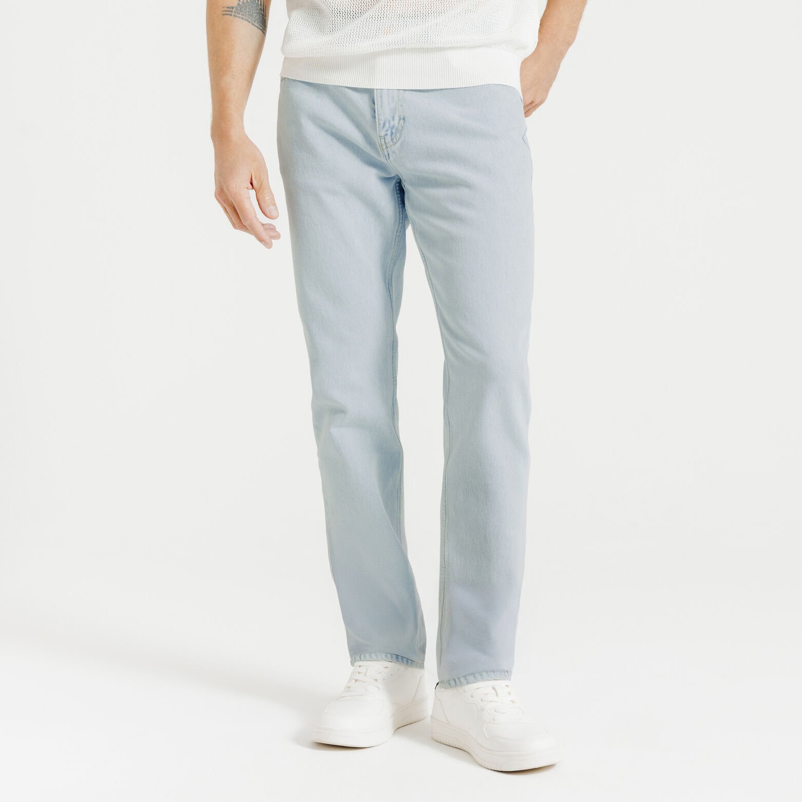 Jean straight rigide