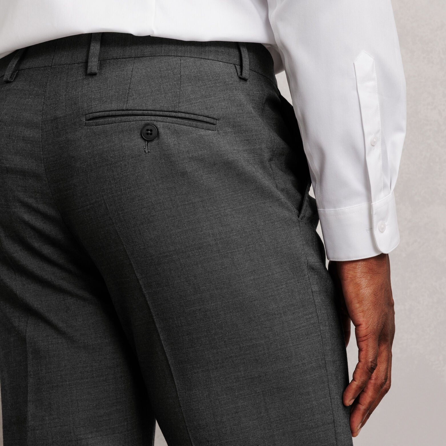 Pantalon de costume slim bi-stretch uni