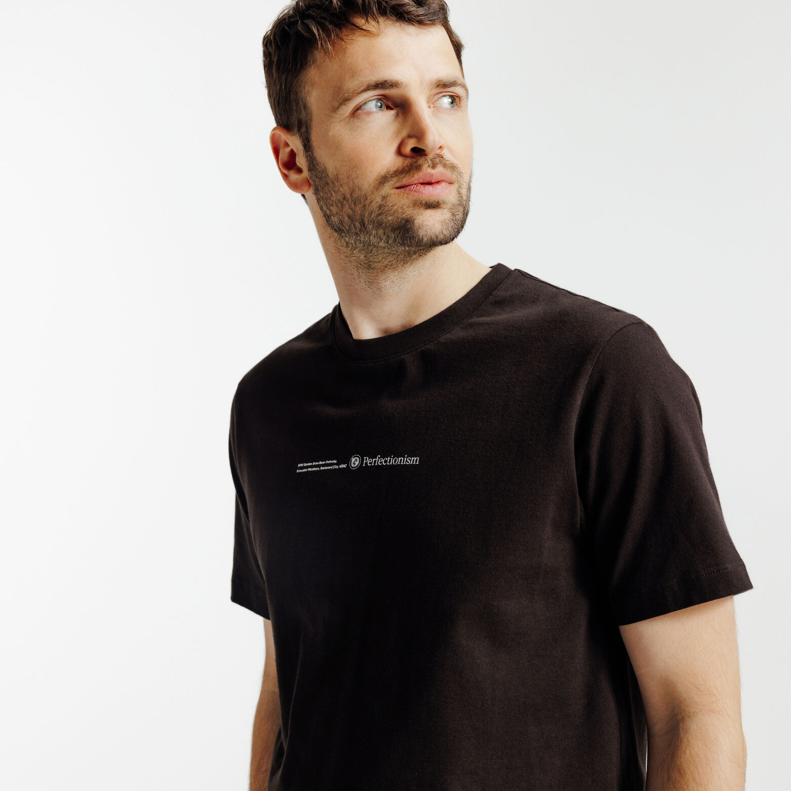 Tee shirt imprim&eacute; devant dos "caf&eacute;"