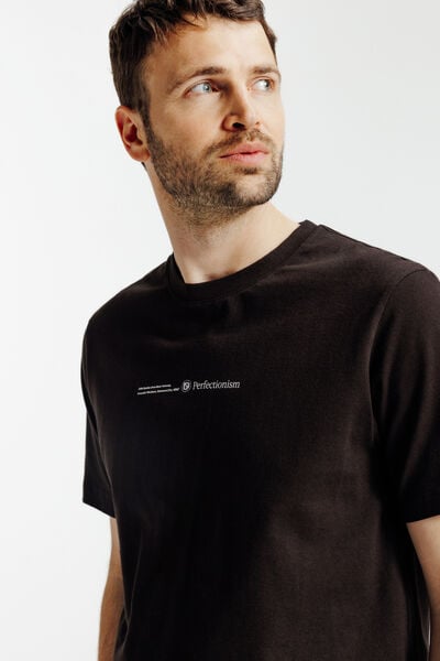 Tee shirt imprim&eacute; devant dos "caf&eacute;"