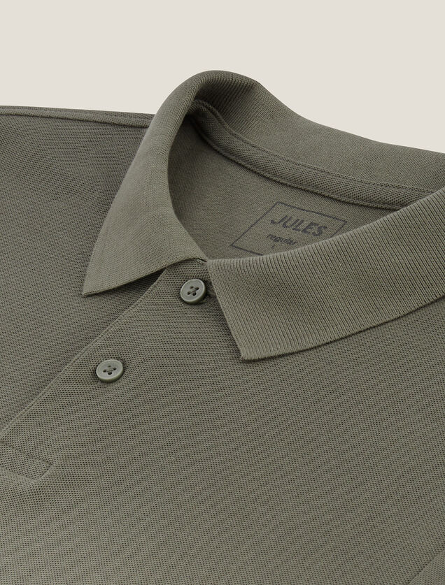 Polo manches courtes piqué uni