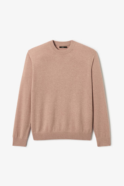 Pull col rond m&eacute;rinos cachemire