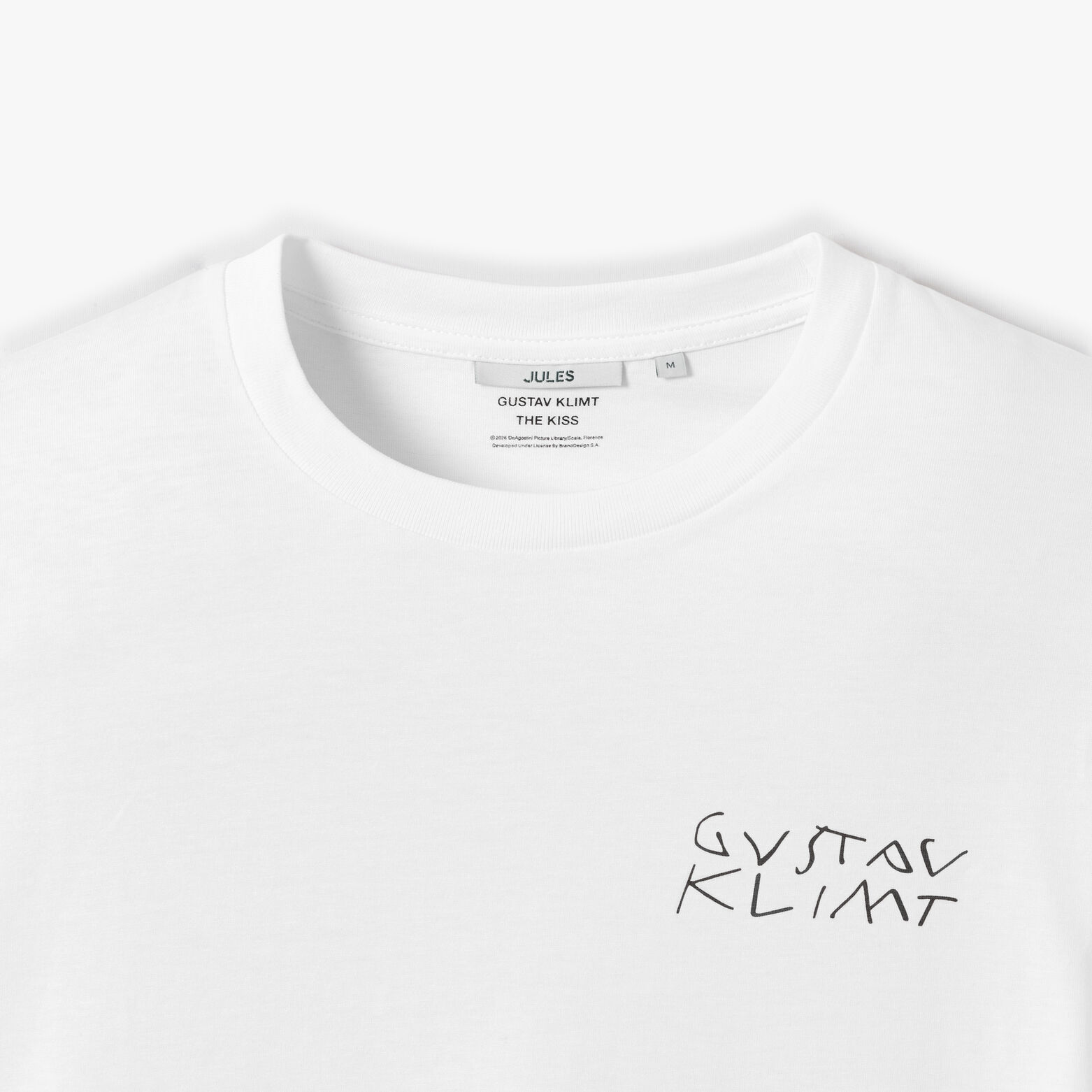 T-shirt met voor- en achterprint, licentie Klimt