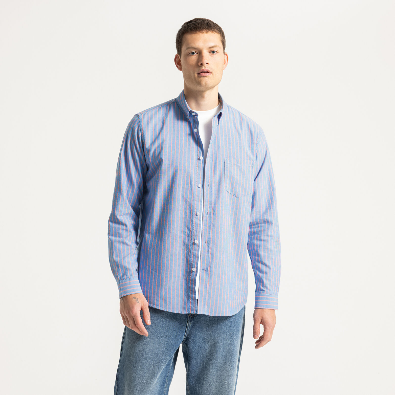 Chemise oxford ray&eacute;e "le parfait by JULES"