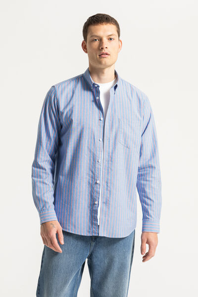 Het perfecte gestreepte hemd in oxfordkatoen