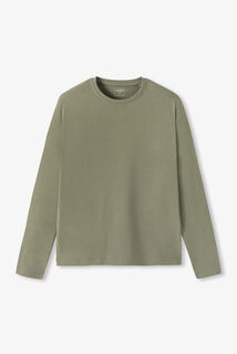 Slim basic T-shirt met ronde hals
