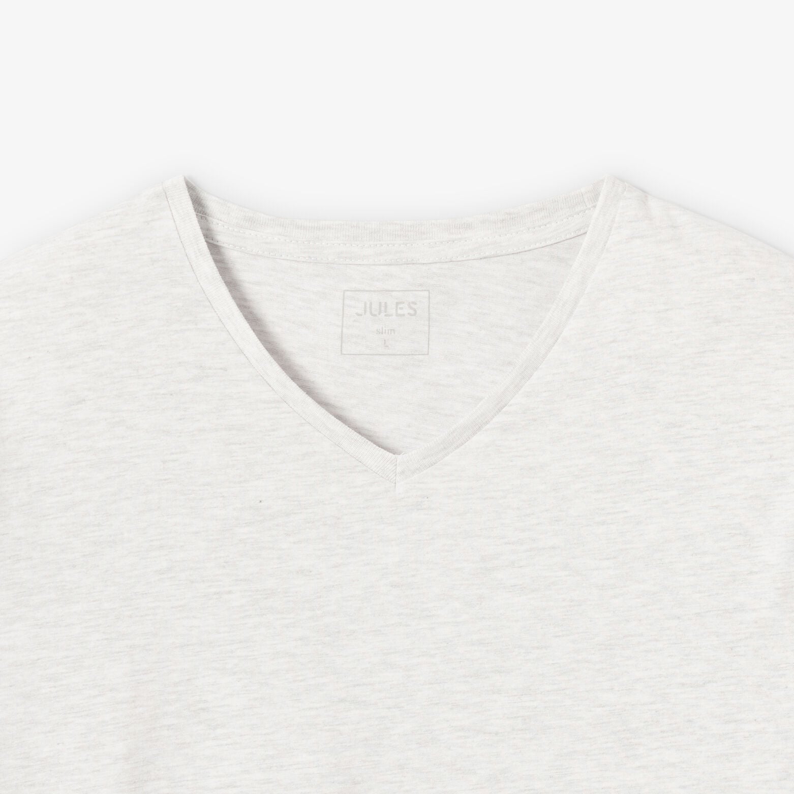 Tee shirt col V en coton