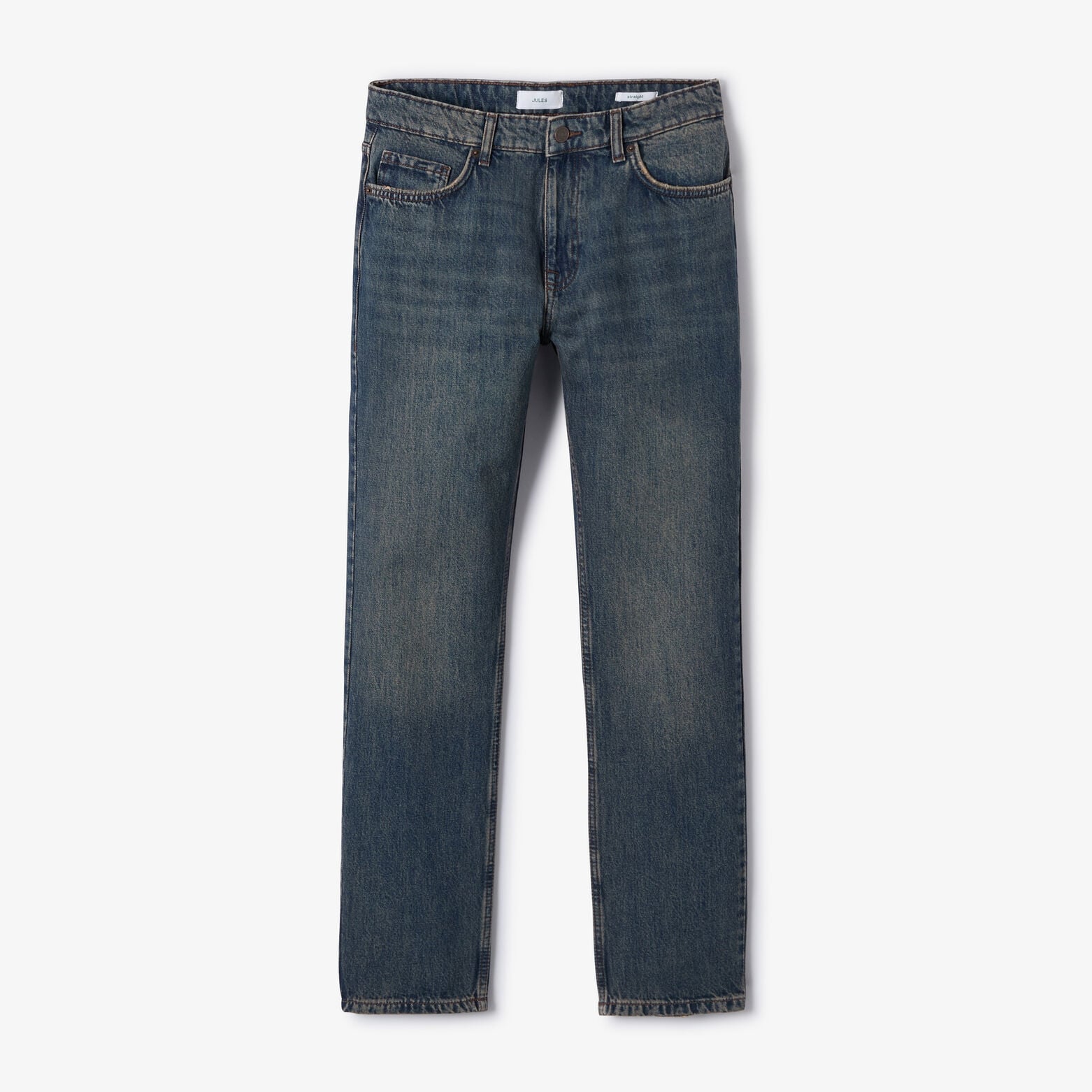 Jean straight d&eacute;lav&eacute;