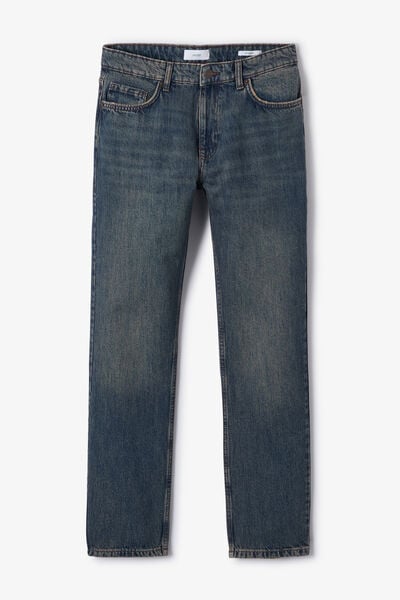 Jean straight d&eacute;lav&eacute;