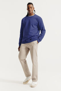 Effen sweater met ronde hals