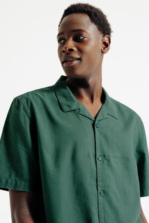 Chemisette en coton lin unie