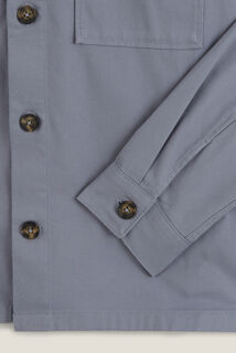 Surchemise en coton col chemise