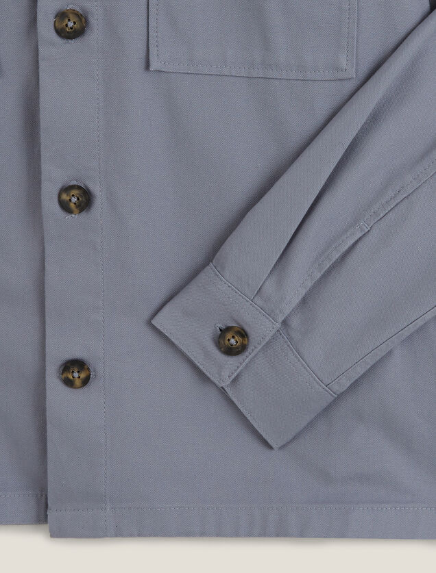 Surchemise en coton col chemise