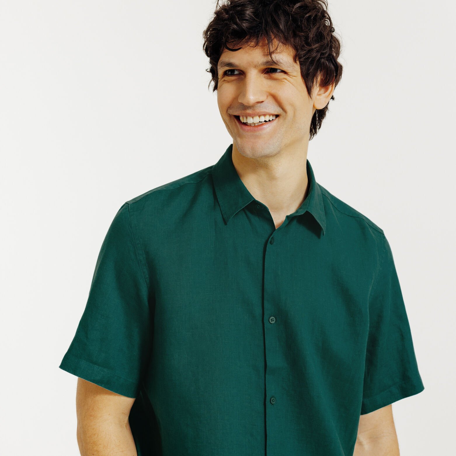 Effen hemdje in katoenlinnen