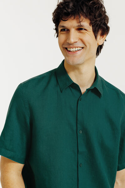 Effen hemdje in katoenlinnen