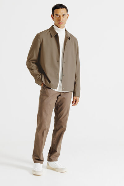 Veste pressionnée col chemise