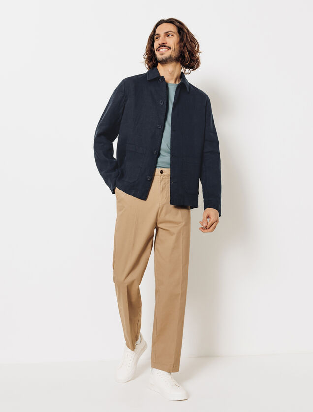 Veste en lin boutonnée