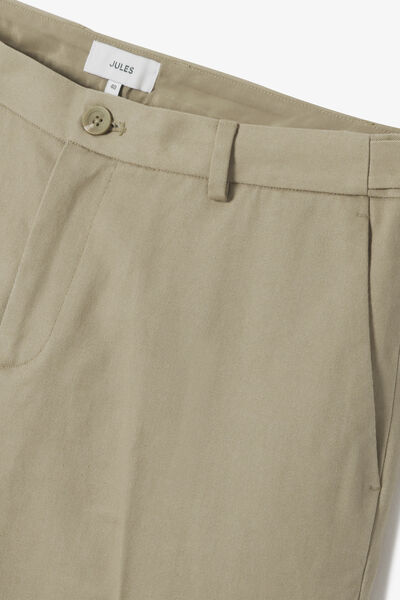 Regular fit twill broek