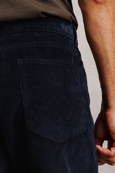 Pantalon 5 poches loose en velours 100% coton
