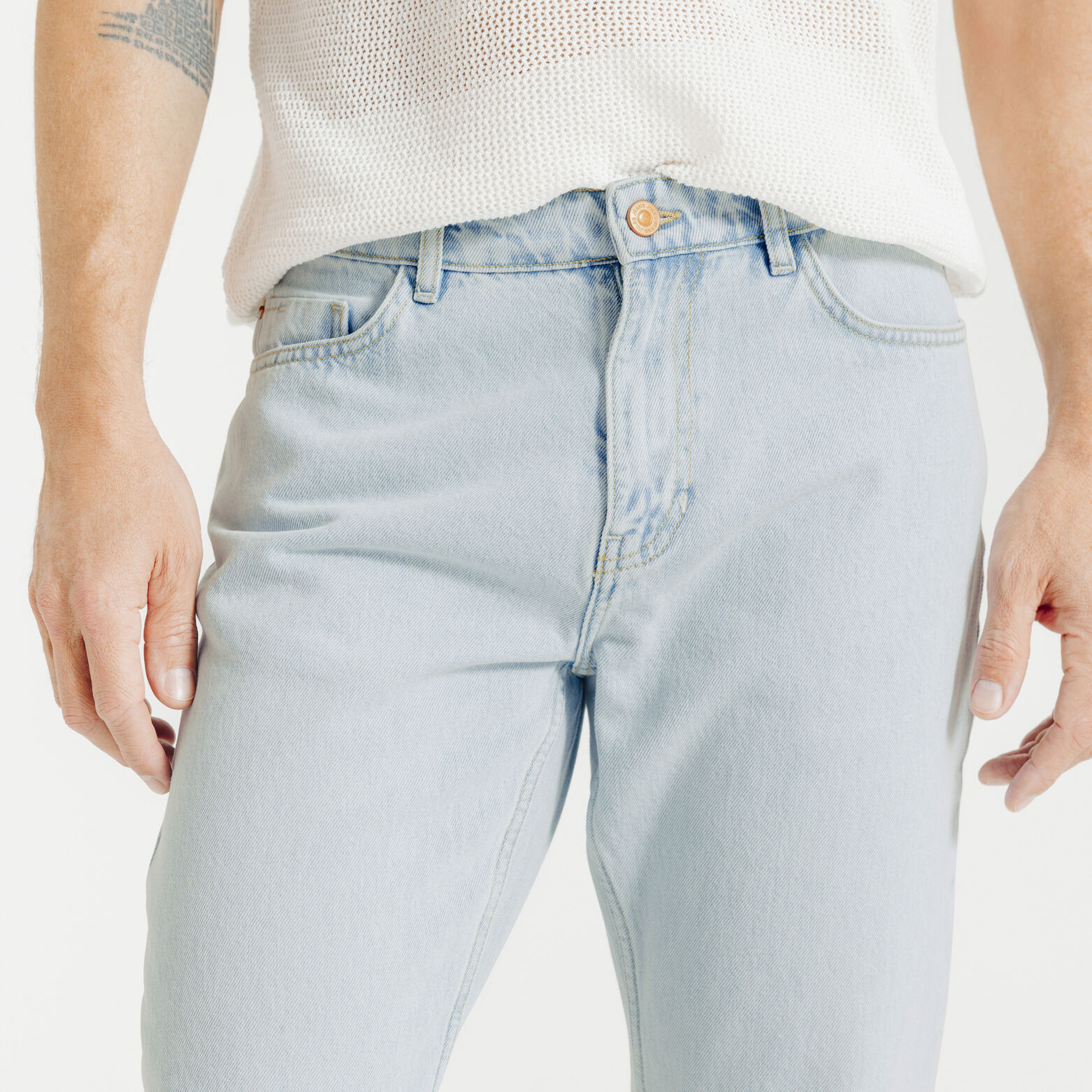 Jean straight rigide