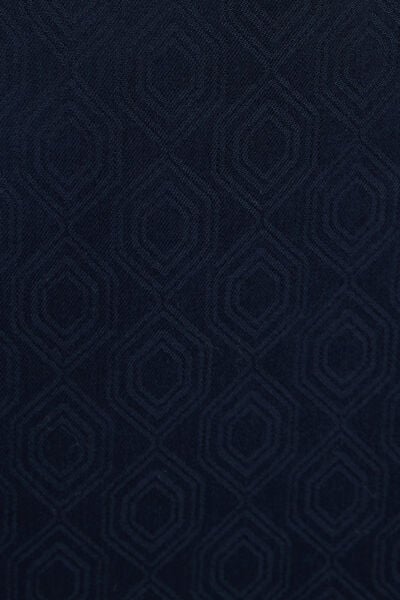 Slim katoenen hemd met geometrische print in jacqu