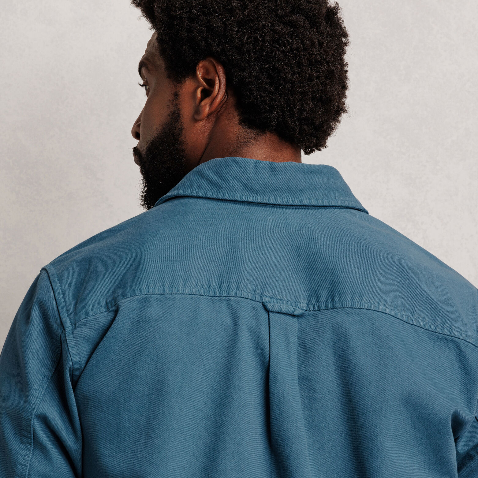 Surchemise regular col fran&ccedil;ais 100% coton