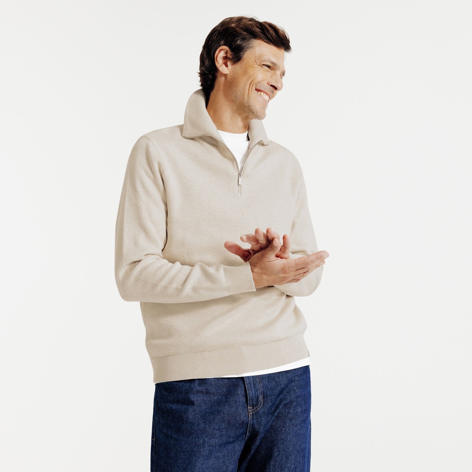 "Le Parfait by JULES" trui met truckerskraag