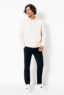 Pantalon droit m&eacute;lange coton lin