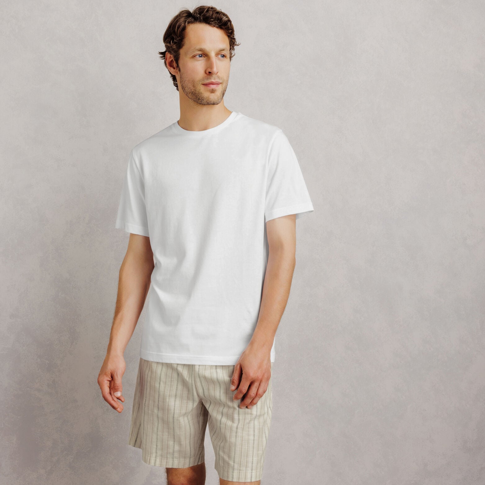 Gestreepte pyjama met short