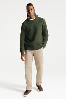 Trui ronde hals in fantasie-stekenpatroon