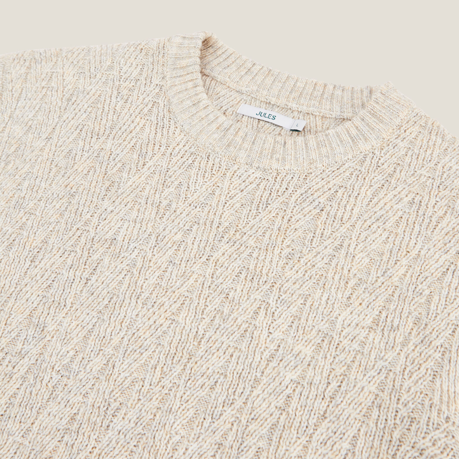 Kabeltrui met ronde hals