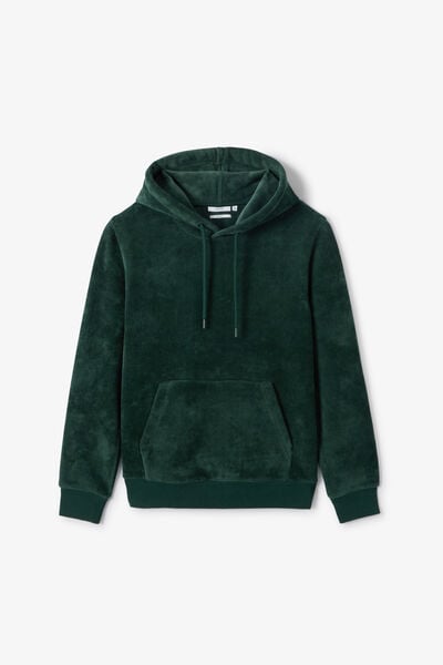 Sweat &agrave; capuche en velours