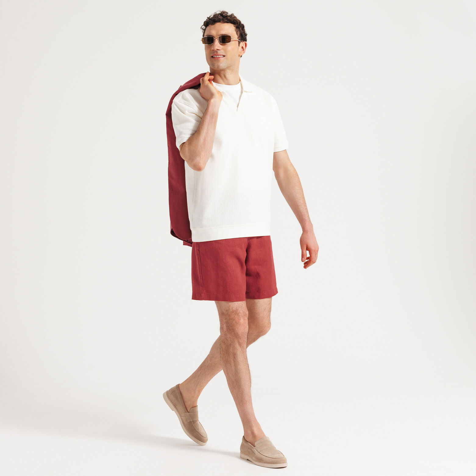 Bermuda chino 100% lin