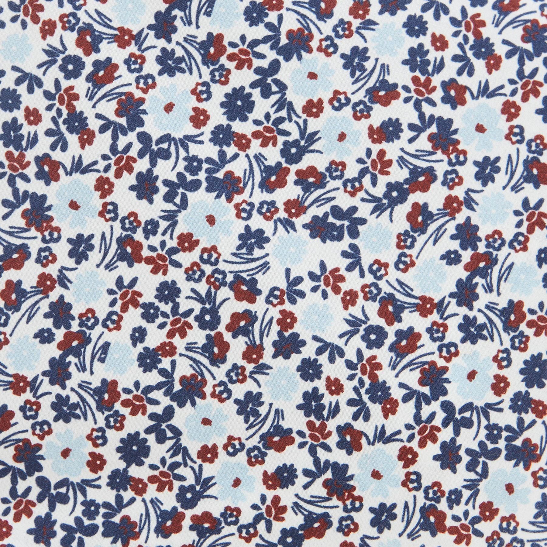 Pochette costume fleurie Bleu clair Jules