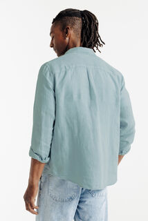 Regular fit hemd in linnen