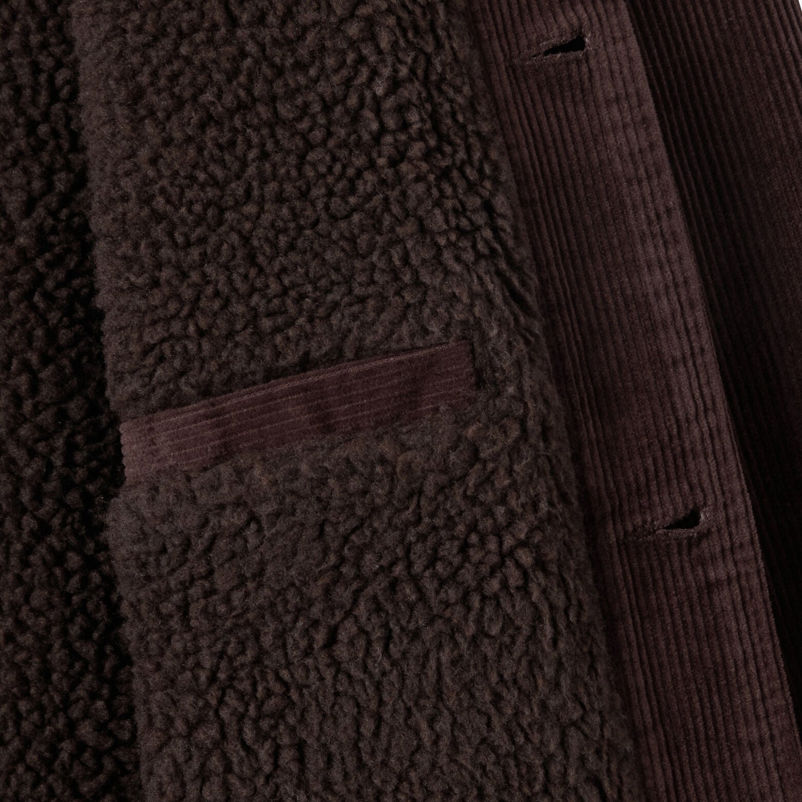 Veste velours int&eacute;rieur en sherpa