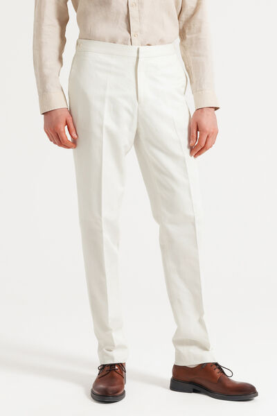 Comfort fit kostuumbroek